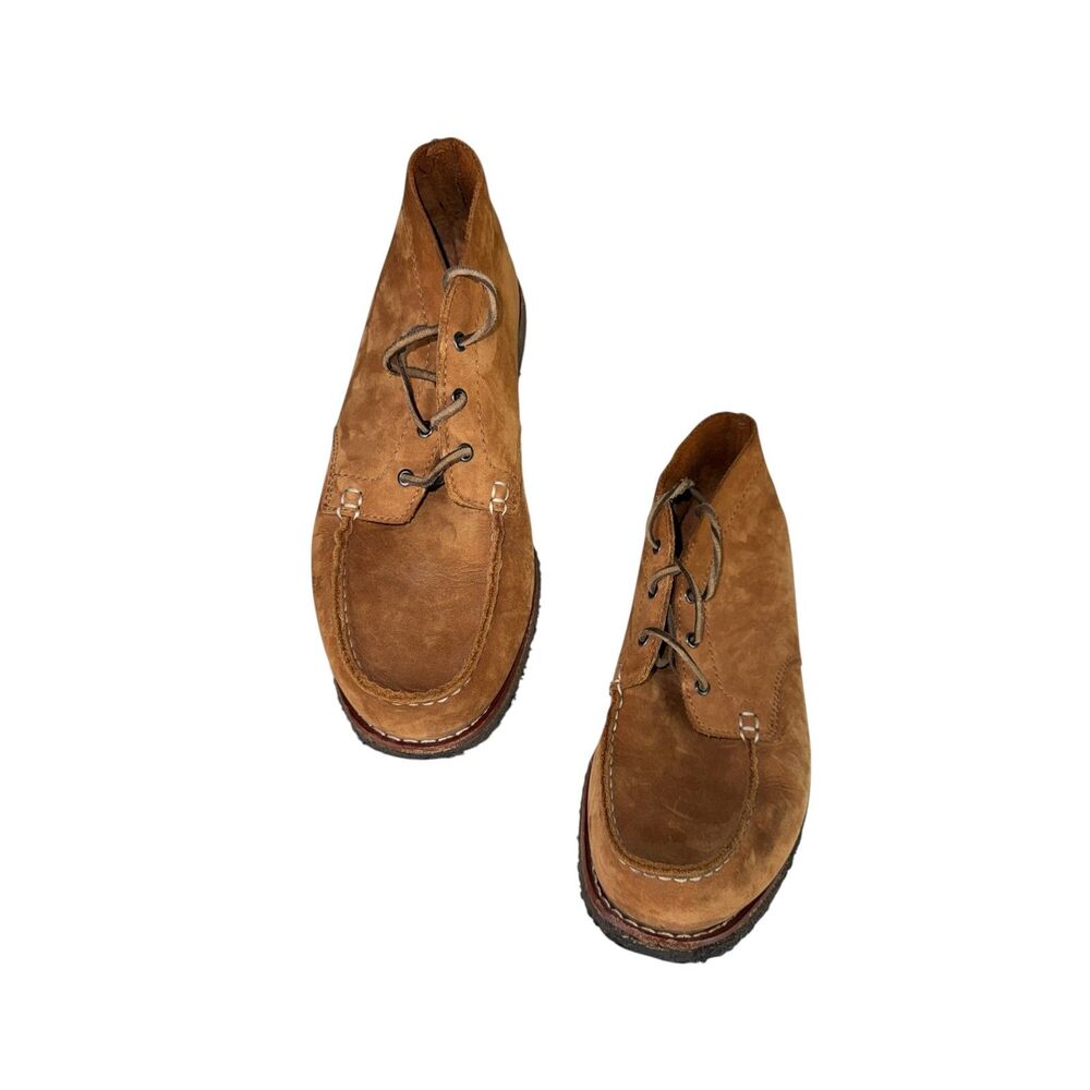 Danner Chukka Boots Brown Roughout Suede‎ Rubber Outsole Size 9.5 D